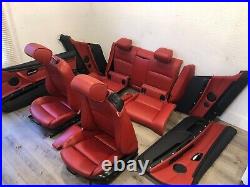 07-2013 Bmw E92 335 328 Coupe Red Sport Heated Seats Seat Door Panel Console Oem