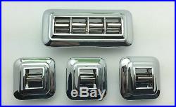 1958-1971 Power Window Switch Round Corners Complete Set Pw4432791 & Pw4432790
