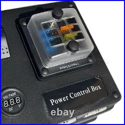 6 Gang Electrical Centre Battery Power Control Box 12/24V ON Off Switch Panel