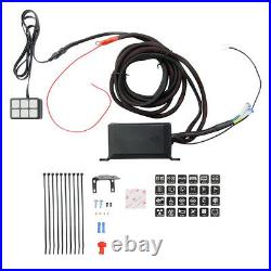 6 Gang Switch Panel Relay Control box +Wiring Harness for Auto Car 12V DC Power