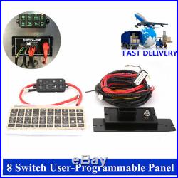 8 Switch 8100 User-Programmable Panel Power System for Jeep Boat &Other Top Sell
