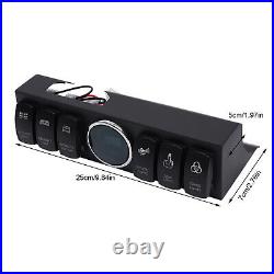 Auto Power+Circuit Control Box 6 Gang Switch Panel Kit For Jeep Wrangler JK NEW