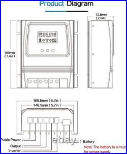 Automatic Dual Power Controller Transfer Switch for Off Grid Solar Wind System