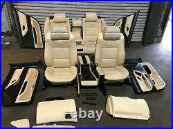 Bmw Oem E38 750 Front And Rear Seat Seats Door Panel Panels Wood Trim Set 95-01