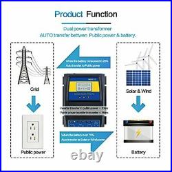 Dual Power Controller 50A 5500 Watt Automatic Transfer Switch for Off Grid Solar