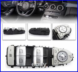 Front Left Master Power Window Switch For Mercedes Benz C300 Sedan GLC300 15-21