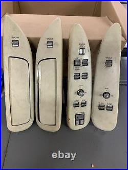 Full Set 95-97 Lincoln Town Car Master Power Window Seat Control Switch Beige