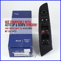 Genuine Hyundai Power Window Switch for Tucson SEE DESCRIPTION 93570-2S1509P