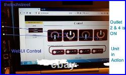 Internet Enabled Web IP Network Remote Control Switch Reboot AC Power Outlet PDU