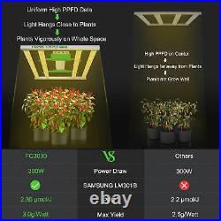 Mars Hydro FC 3000 Led Grow Light Full Spectrum Samsungled for Indoor Plants UV
