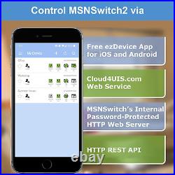 Msnswitch2 Internet Enabled IP Remote Power Switch with Reboot Control via Sma