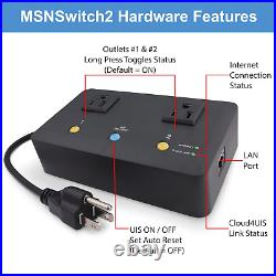 Msnswitch2 Internet Enabled IP Remote Power Switch with Reboot Control via Sma