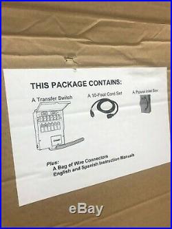 NEW Reliance Controls 306LRK 6-Circuit 8000W Back-Up Power Transfer Switch Kit