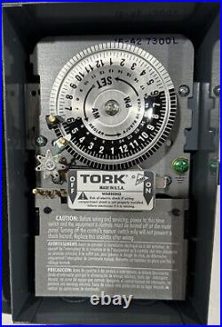 Nsi Tork 7300L 24 HOURS Time Switch WithReserve Power 120V 40A 60Hz Timer Control