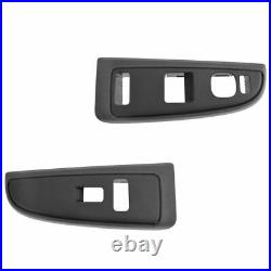 OEM Power Window Switch Bezel Pewter Front Pair Set of 2 for Chevy GMC New