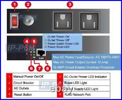 Professional 6-Outlets Remote Power Switch Web Control