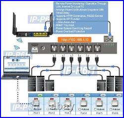 Professional 6-Outlets Remote Power Switch Web Control