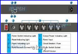 Professional 6-Outlets Remote Power Switch Web Control