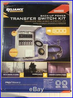 Reliance Controls 3006HDK 6-circuit Generator Power Transfer Switch Kit