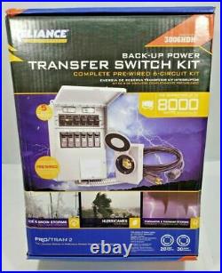 Reliance Controls 8,000 Watt Generator Back-up Power Transfer Switch Kit 3006HDK