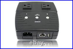 Remote Power Switch 2-Outlet, Web/IP Controls, DDNS, GTalk Messenger