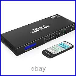 TESmart 4x4 4K HDMI Matrix Switch with Audio Out and RS232/LAN Control