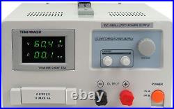 TekPower TP6025E DC Adjustable Switching Power Supply 60V 25A Digital Display