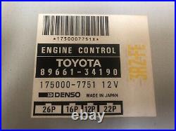 Toyota Oem T100 Front Engine Motor Dme Computer Ecu Ecm Module 2.7l 4x2 1996 4