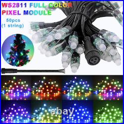 Xmas WS2811 RGB Full Color Pixels LED Module String light Chrismas Lamp Kit